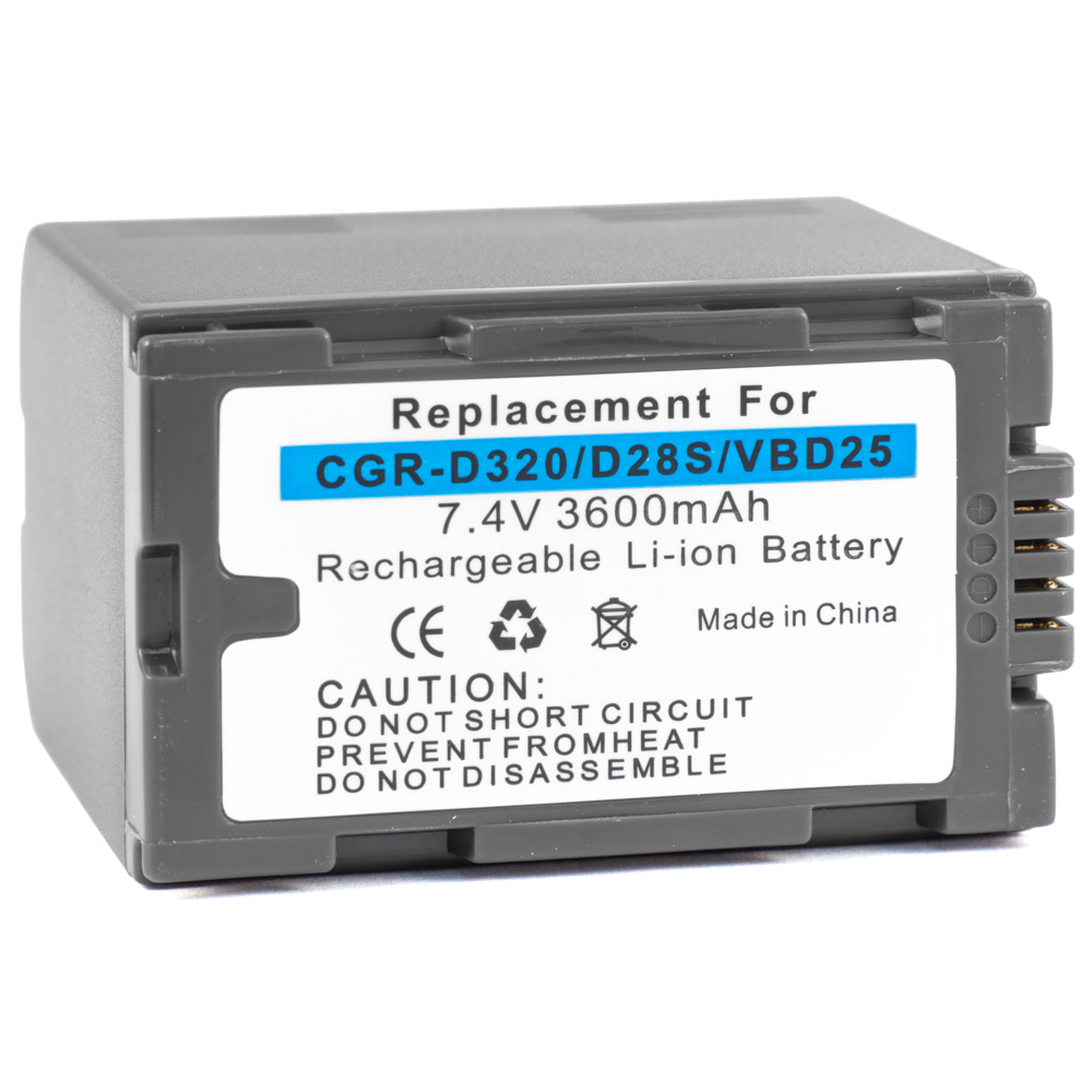 Power Batterie CGR-D220 Compatible avec Panasonic AG-DVC15 AG-DVX1000 NV-C7 NV-DS20 NV-DS25 NV-DS30